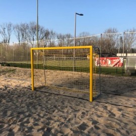 Beach handbaldoel inklapbaar met 1. diepe netbeugels