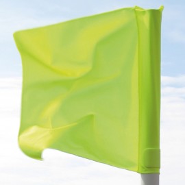 Hoekvlag, geel polyester 40 of 50 mm