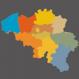 België kaart thermoplast
