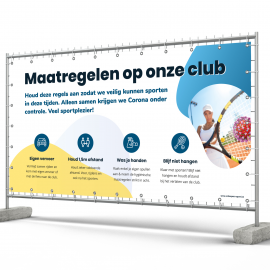Spandoek Corona maatregelen