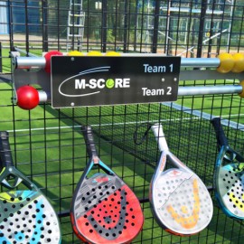 M-Score padel scorebord 6+1 ballen