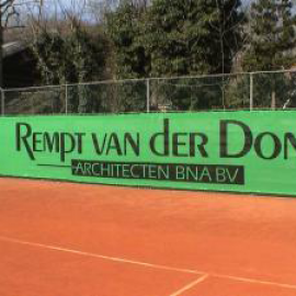 Groene mesh / tennisdoek