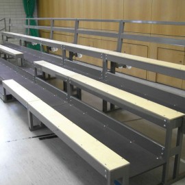 Mobiele tribune outdoor, 50 zitplaatsen, 8,75m