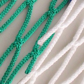 Groen en wit Voetbaldoelnet | 7.5x2.5x2x2 m