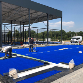 Aanleg padelcourts in Maaseik - afbeelding