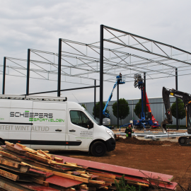 Aanleg padelcourts in Maaseik - afbeelding