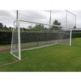 Premium voetbaldoel P-model, ingefreesde nethaak, 7,32 x 2,44 m