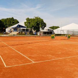 Renovatie bestaande gravelcourts bij TC Basveld - afbeelding