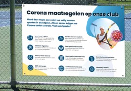 Corona signalisatie voor sportclubs