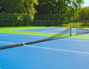 Aanleg van hardcourt tennisbanen bij Tennis Vlaanderen